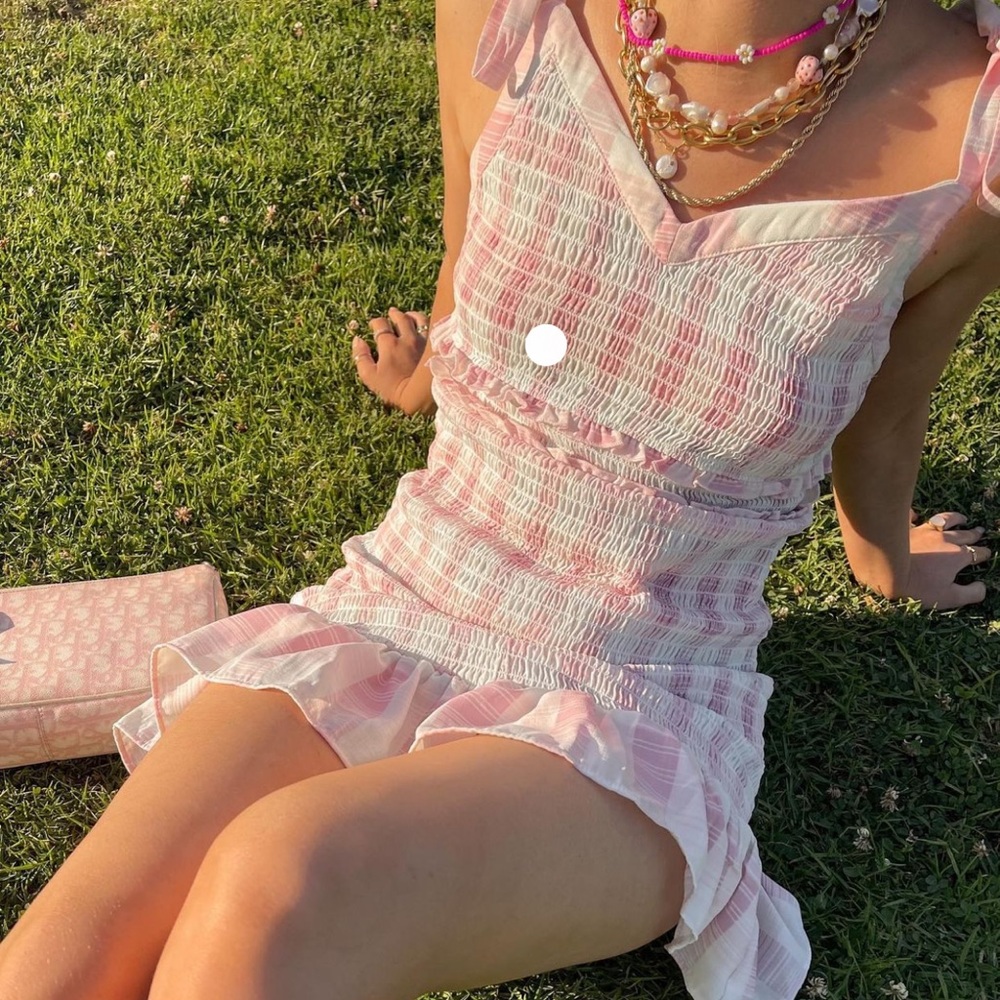 BCBG SMOCKED DRESS